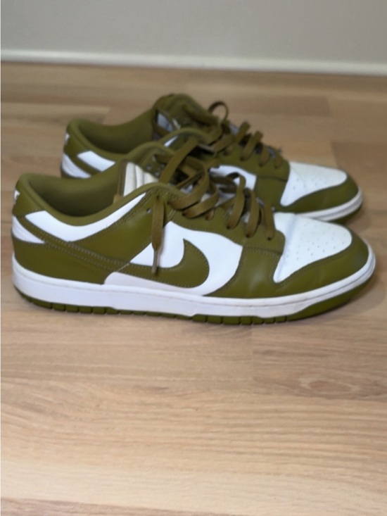 Nike Other - Nike Dunk Low Size 13 Olive Green and White Low-Top Sneakers - Men